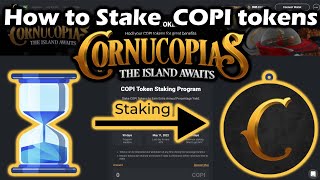 How to Stake Cornucopias COPI tokens [upl. by Lauri537]