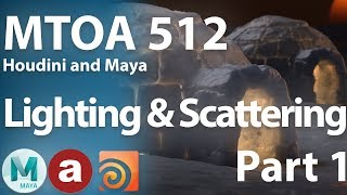 MtoA 512  Lighting and Scattering  Part 1 in Houdini [upl. by Nogem863]