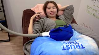 988 DJ Joycelyn Huimin tries out coolsculpting fat freezing treatment in Sliq Clinic [upl. by Kemppe]