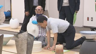 陶芸作品の公募展の審査会 グランプリには賞金500万円 岡山・備前市 [upl. by Ylekalb]