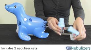 Just Nebulizers Sami the Seal Nebulizer Compressor [upl. by Odnam]