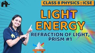 Light Energy Class 8 ICSE Physics  Selina Chapter 5  Refraction of Light Prism 1 [upl. by Deering961]