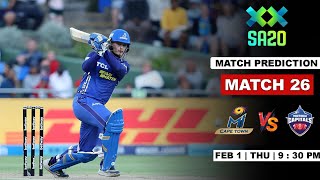 Pretoria Capitals Vs Mi Cape Town Match Prediction  PC vs MICP Match Prediction  MICP vs PC [upl. by Aciram]