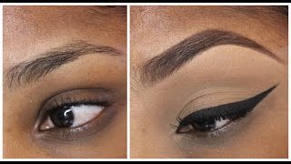 Eye Brow tutorial with and with out concealer [upl. by Hanonew570]