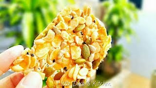 quot果仁麦芽酥片quot食谱 ❤ Florentine Nuts Cookies Recipe [upl. by Hellman]