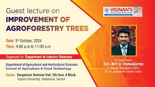 Guest lecture on Improvement of Agroforestry trees [upl. by Debbie955]