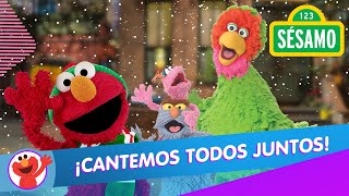 Sésamo ¡Festejar la Navidad en Sésamo con Elmo Lola Abelardo y Pancho  ¡Cantemos Juntos [upl. by Cash]