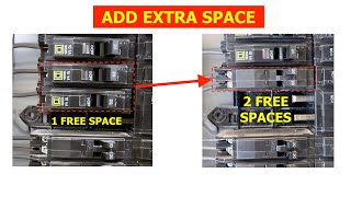 ADDING EXTRA SPACE INSIDE CIRCUIT BREAKER PANEL USING TANDEM BREAKER [upl. by Voltz]