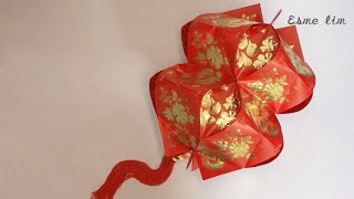 红包灯笼～龙年必做888造型灯笼angpao lantern diy 手工 hongbao [upl. by Chan936]