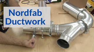 201  Installing Nordfab Ductwork in a Woodworking Shop [upl. by Notla]