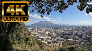 Japan 4K The Volcano City Kagoshima 1 HOUR Cycling Tour [upl. by Justinian]