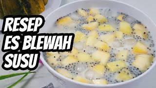 Resep dan Cara Membuat Es Blewah Susu yang Enak dan Segar [upl. by Ecnarrat]