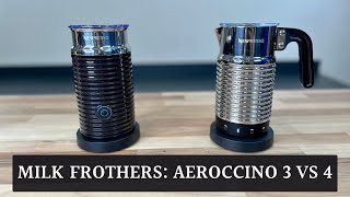 Aeroccino 3 vs 4 Whats The Better Nespresso Milk Frother [upl. by Sikes285]