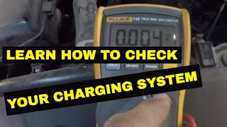 How to test a alternator with a multimeter [upl. by Annnora]