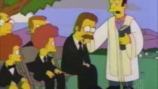 The Simpsons Maude Flanders Death Scene  Funeral [upl. by Ettenwahs]