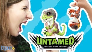 Fingerlings UNTAMED Raptors Stealth Chomp Blaze and Fury  WowWee Toys [upl. by Martinson]