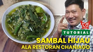 Resep Sambalado Hijau Khas Padang  UDA AWAL [upl. by Boelter561]