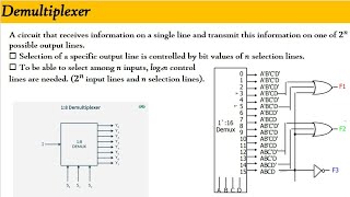 Demultiplexer part 02 Boolean expression implementation [upl. by Airetak]