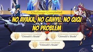 Easy Chimallis Shade All 3 Achievements Kaeya amp Rosaria Gameplay Using 4 Star Character Only [upl. by Aleacin]