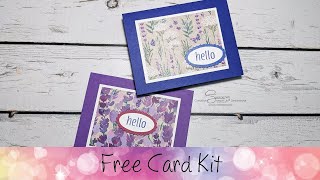 Free Card Kit for April 2024 featuring Stampin Up® Products stampinup sunnstampin [upl. by Eirroc]