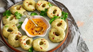 Garlic Butter Khichu Papdi no Lot  Famous Gujarati Snack  Indian Recipe [upl. by Sumaes]