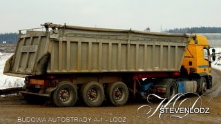 Budowa Autostrady A1 Łódź  Węzeł Brzeziny  ul Malownicza [upl. by Thant]