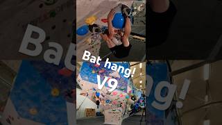 Bathang on overhung V9 Short bouldering climbing rockclimbing [upl. by Corrie]