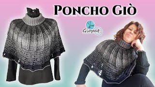 Tutorial PONCHO mantella cappa lavorato a uncinetto [upl. by Sackman361]