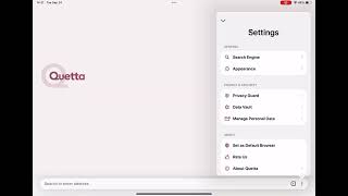 Discover the ultimate browsing experience on Quetta Browser for iOS iPad [upl. by Eiddet]