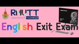 RMUTT English Exit Exam since 2023 [upl. by Gass]