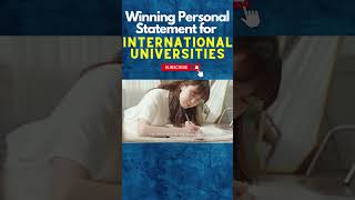 How to Write a Winning Personal Statement for International Universities [upl. by Annunciata928]