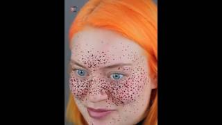 Fake Freckles Challenge Goes Wrong 😲😲 shorts [upl. by Anitsrhc]