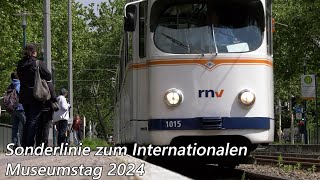 Linie E  Sonderlinie zum Internationalen Museumstag in Mannheim [upl. by Flss862]