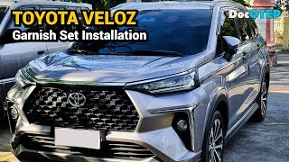 Toyota Veloz  Garnish Set Installation [upl. by Wie]