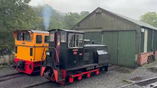 4 Minutes of Welshpool and Llanfair railway in the rain [upl. by Richers530]