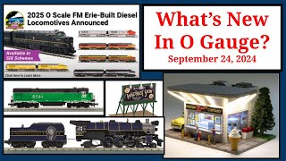 Exciting New O Gauge Releases  September 24 2024  Menards Custard Shop MTH Erie Built FMs More [upl. by Orabla]