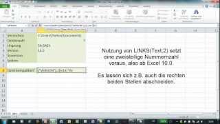 Excel  INFO  Informationsfunktion über Version Betriebssystem und Speicherort [upl. by Collete]