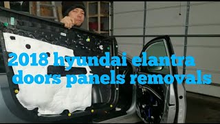 2018 Hyundai Elantra doors panels removals  instal [upl. by Aisyat]