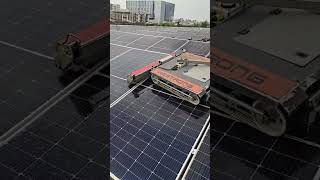 Solar Panel Cleaning Machine Live 18 pv solar energy panel cleaning [upl. by Othilie]