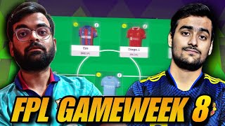 FPL GAMEWEEK 8 LIVE DEADLINE STREAM  The Fantasy Fraudsters [upl. by Lull]