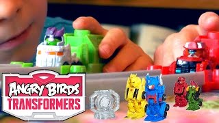 Angry Birds Transformers Toy Transformations [upl. by Dorris288]