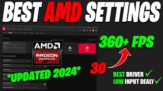 BEST AMD Radeon Settings 2024  AMD Radeon Settings For GAMING  NEW amp IMPROVED Tweaks [upl. by Htebaile]