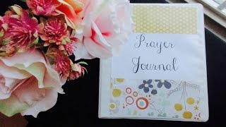 HOW TO MAKE DIY PRAYER JOURNAL  Christian Inspiration [upl. by Eerized]