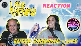 OFF TO NEVER NEVER LAND  THE WARNING  ENTER SANDMAN  LIVE   REACTION [upl. by Slade]