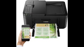 Canon  PIXMA TR4720 Wireless AllInOne Inkjet Printer  Black  Print amp Scan from Mobile [upl. by Ainafets]