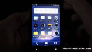 Meizu M9  English UI overview [upl. by Idet]