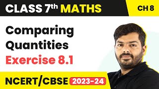 Comparing Quantities  Ex 81  NCERT Maths Class 7 Chapter 8 [upl. by Amrita236]