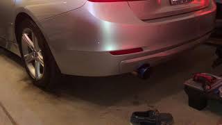 F30 2013 BMW 320i Muffler Delete amp Resonator Delete [upl. by Leonelle]