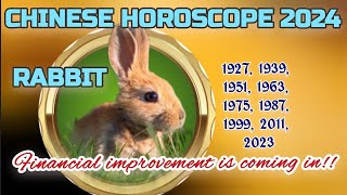 RABBIT 2024 CHINESE HOROSCOPE financelove career feng shui lucky number ampcolor and more [upl. by Beatrisa]