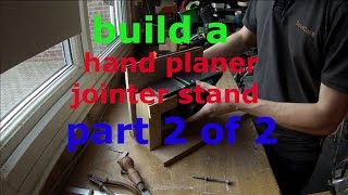 bench mount for POWER PLANER JOINTER Part 2 of 2 [upl. by Anujra]